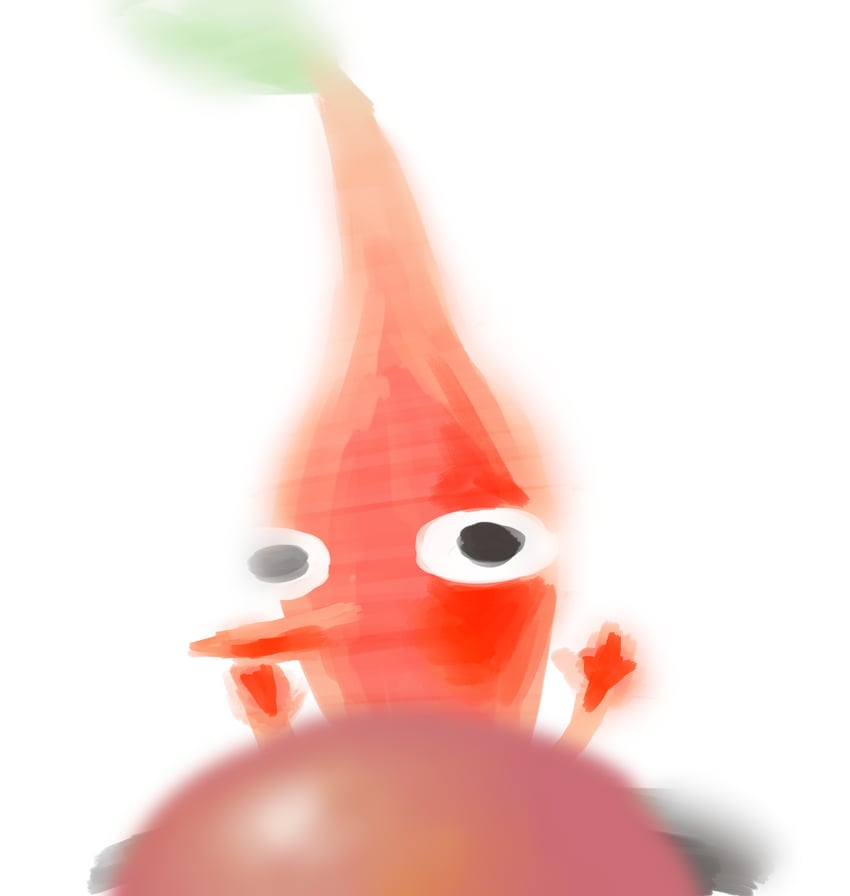 red pikmin (pikmin) drawn by iat-418