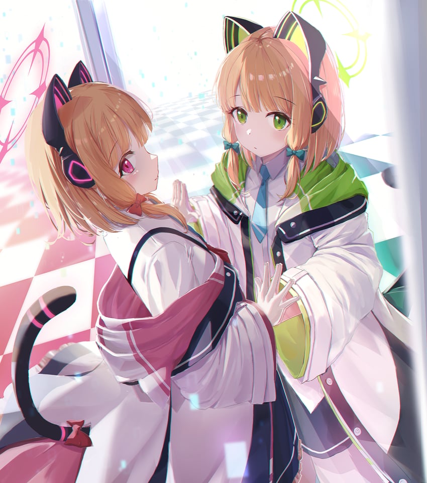 momoi and midori (blue archive) drawn by aka_(440626)