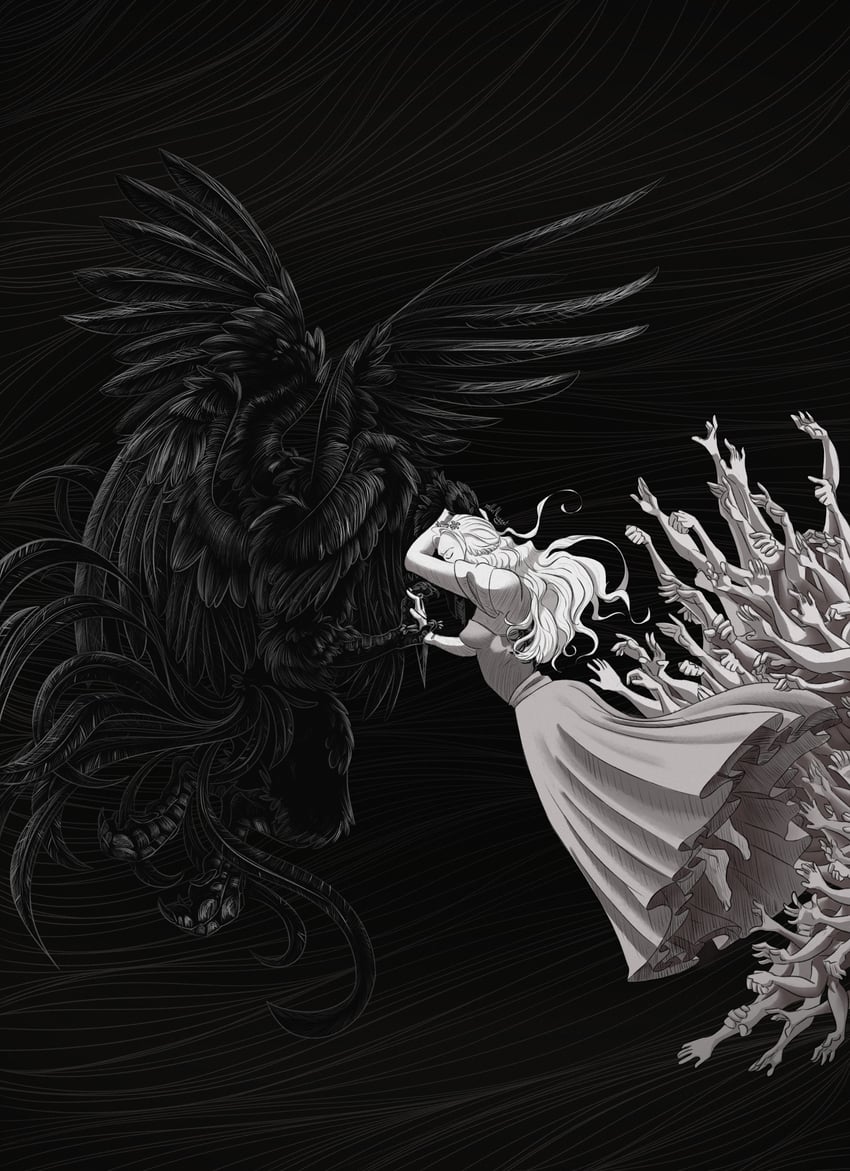 princess, the hero, and the shifting mound (slay the princess) drawn by mllenugget