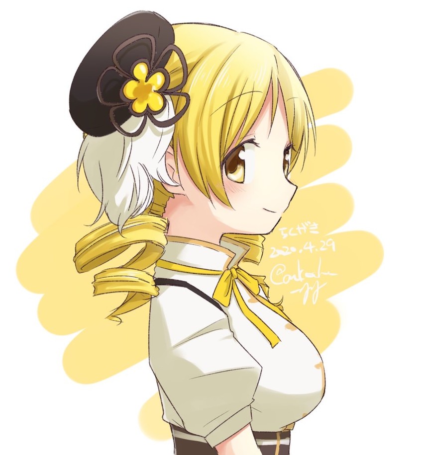 tomoe mami (mahou shoujo madoka magica) drawn by itou_(ankocha-mgmg)