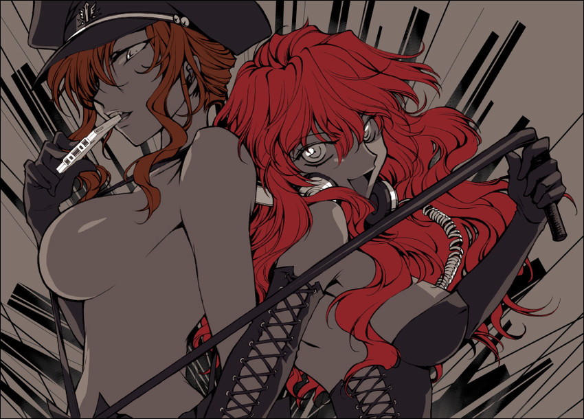 chocolate misu and tira misu (bakuretsu hunters) drawn by ishikawa_yuga