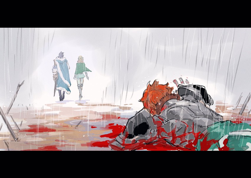 ingrid brandl galatea, sylvain jose gautier, and felix hugo fraldarius (fire emblem and 1 more) drawn by ogata_tomio