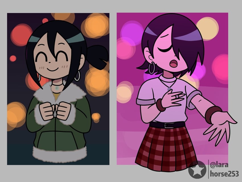 knives chau (scott pilgrim and 1 more) drawn by larahorse253
