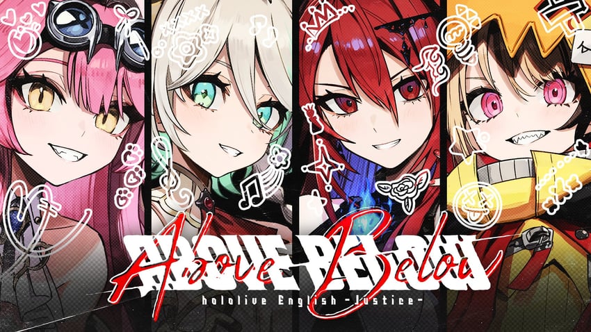 raora panthera, gigi murin, cecilia immergreen, and elizabeth rose bloodflame (hololive and 1 more)
