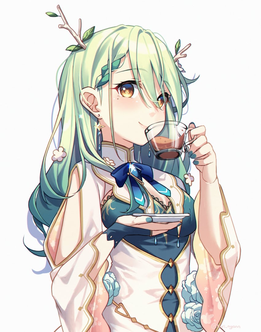ceres fauna (hololive and 1 more) drawn by kuri_(animejpholic)