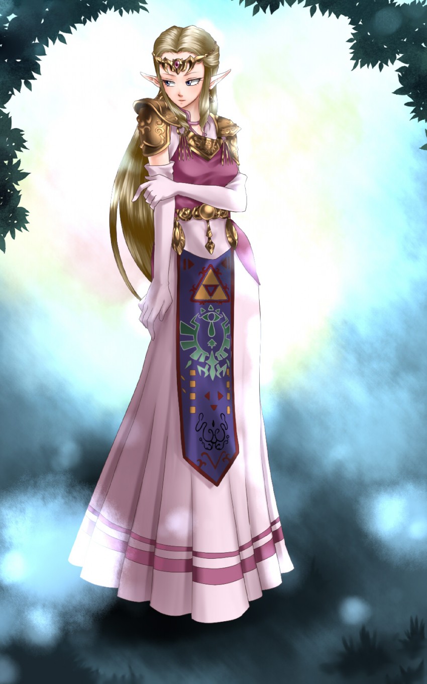 princess zelda (the legend of zelda and 1 more) drawn by wasabi_(legemd)