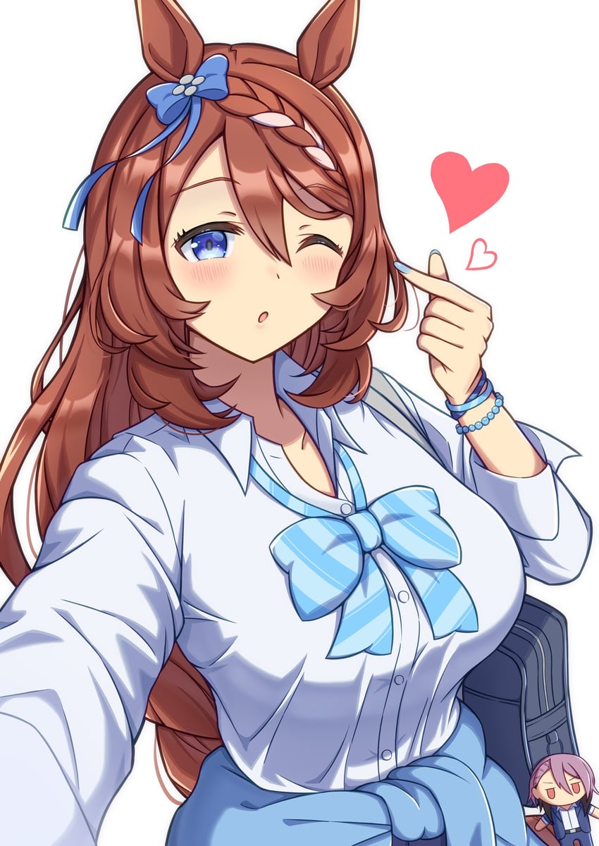 super creek and nase fumino (umamusume and 1 more) drawn by yuru_010