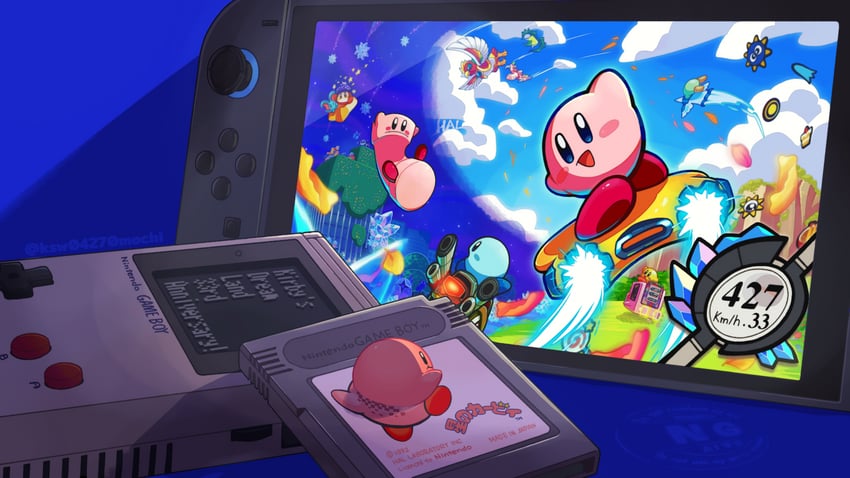 kirby, meta knight, waddle dee, king dedede, elfilin, and 6 more (kirby and 5 more) drawn by kashiwa_(ksw04270mochi)