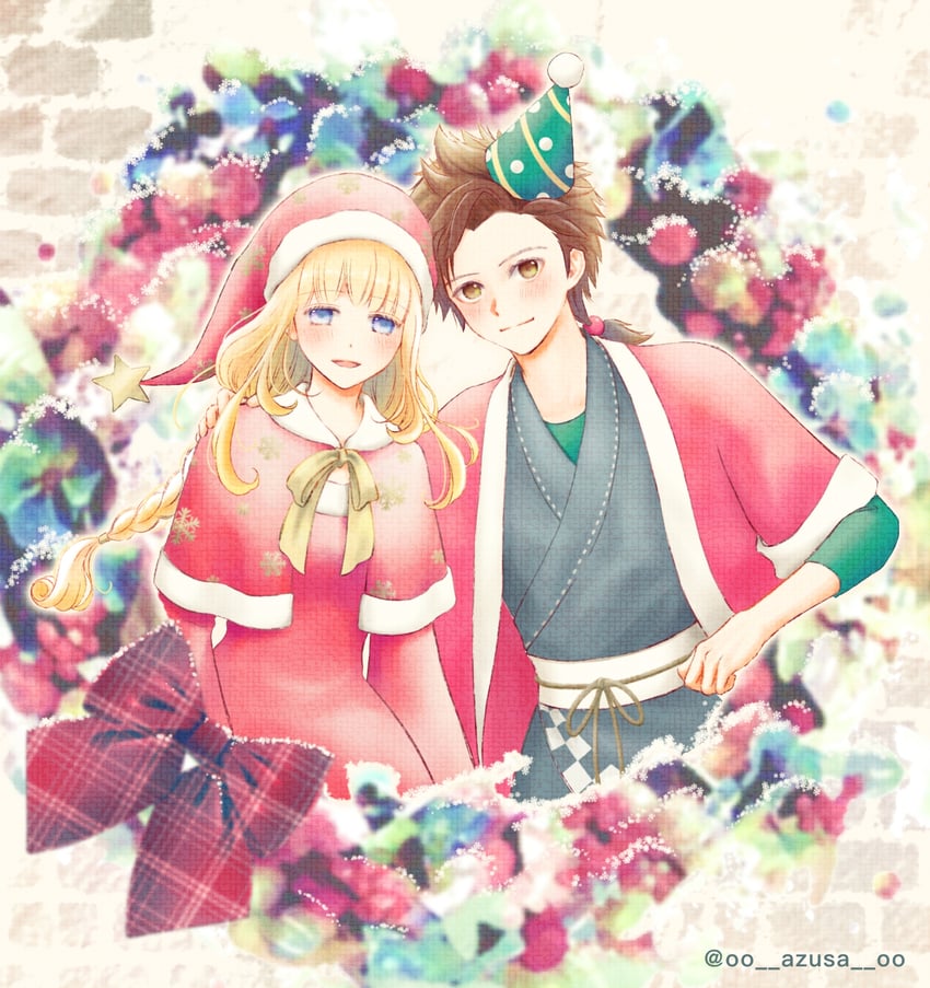 nanami and hinata (bokujou monogatari and 1 more) drawn by azu_rin_go