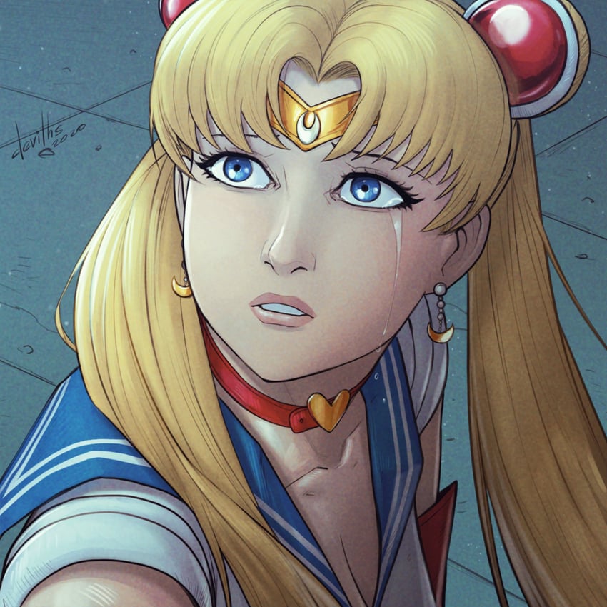 tsukino usagi and sailor moon (bishoujo senshi sailor moon) drawn by devilhs