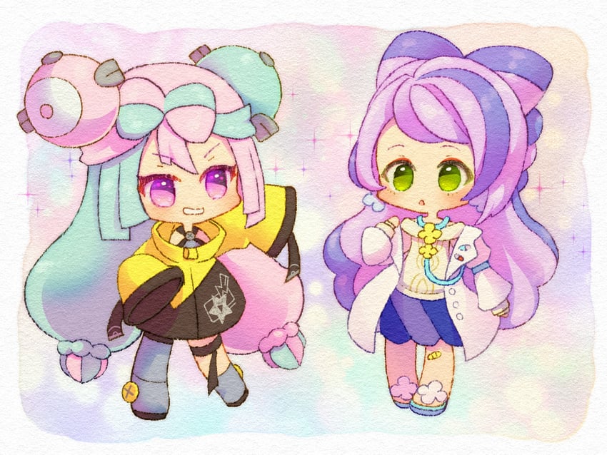 iono and miriam (pokemon and 1 more) drawn by sanyaso