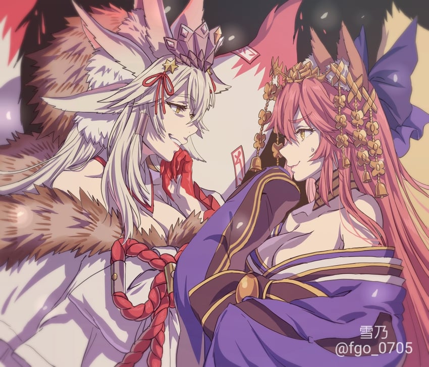 tamamo, tamamo no mae, and koyanskaya (fate and 2 more) drawn by yukino_(stardust)