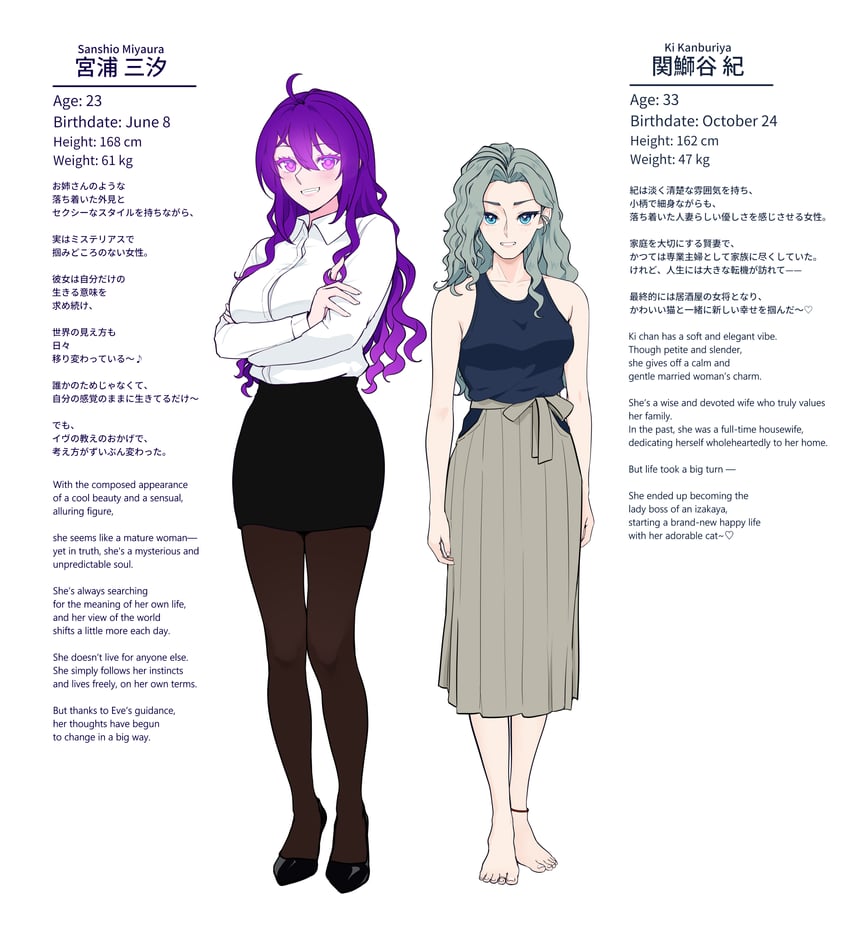 miyaura sanshio and kanburiya ki (original) drawn by beifeng_han