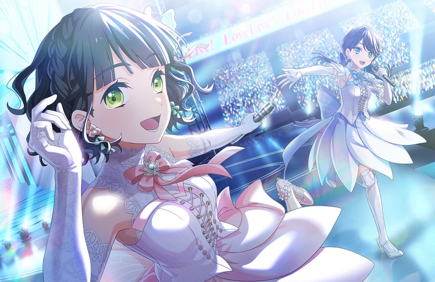 murano sayaka and momose ginko (love live! and 1 more)