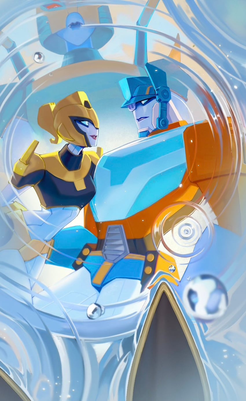 optimus prime, elita one, and blackarachnia (transformers and 1 more) drawn by bewaremypower