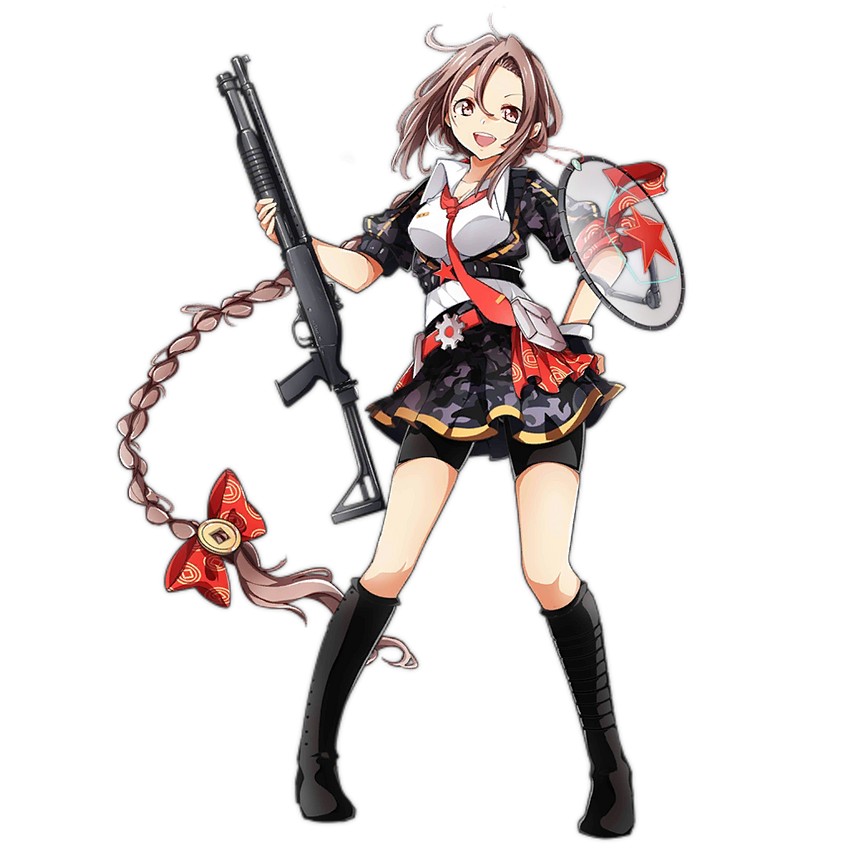 type 97 shotgun (girls' frontline) drawn by hippos