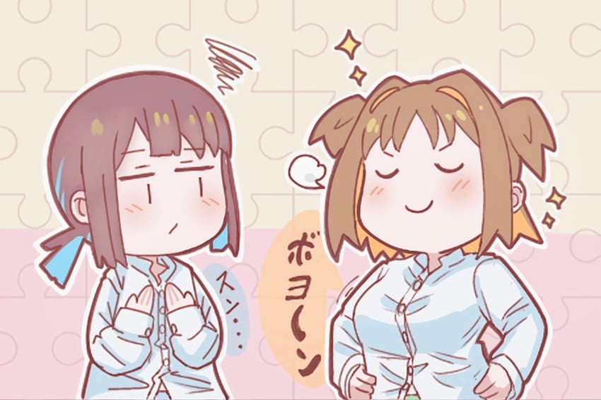 hozuki momiji and oka asahi (onii-chan wa oshimai!) drawn by trieb_n