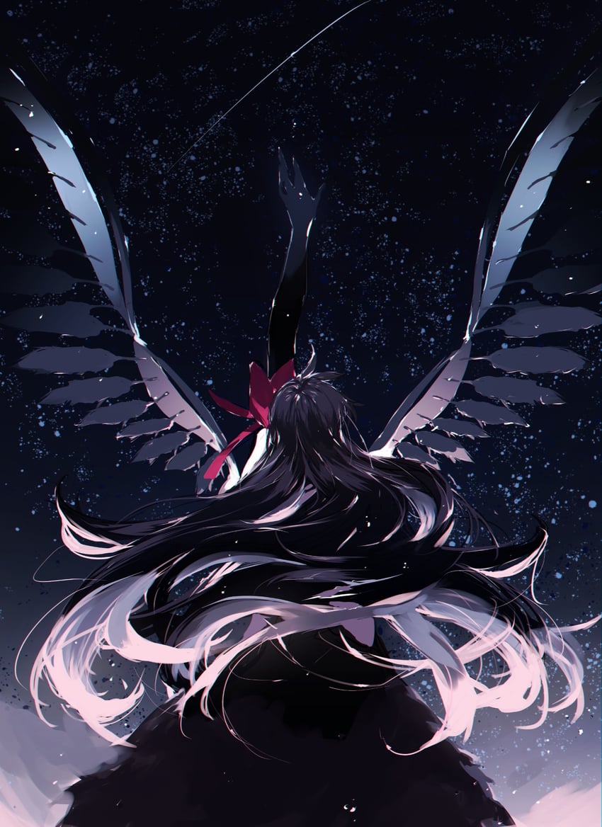 akemi homura and akuma homura (mahou shoujo madoka magica and 1 more) drawn by misteor