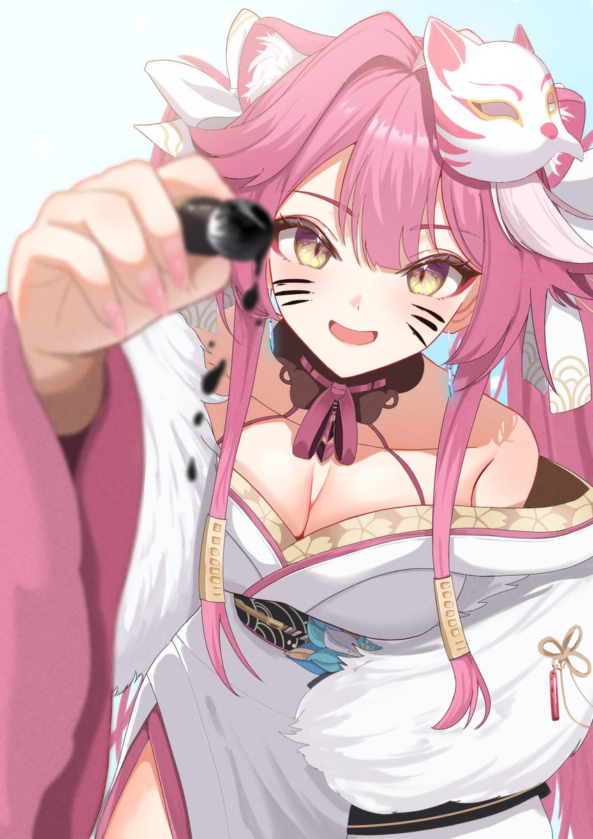 raora panthera (hololive and 1 more) drawn by satoti_chang