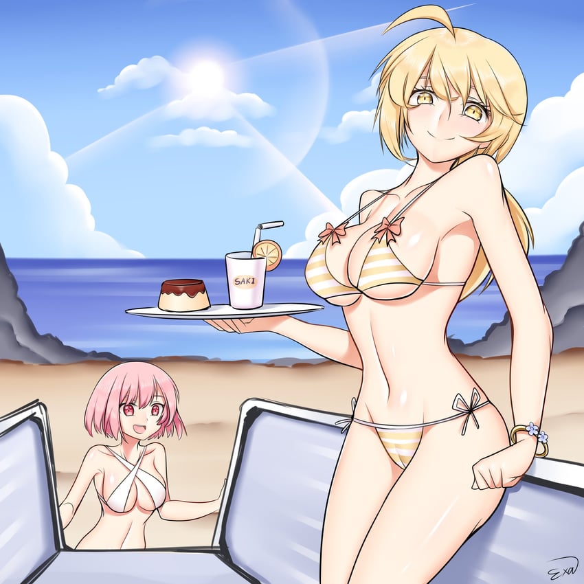 saki and natsumi (suguri and 2 more) drawn by examon_(sigemaultraexa)