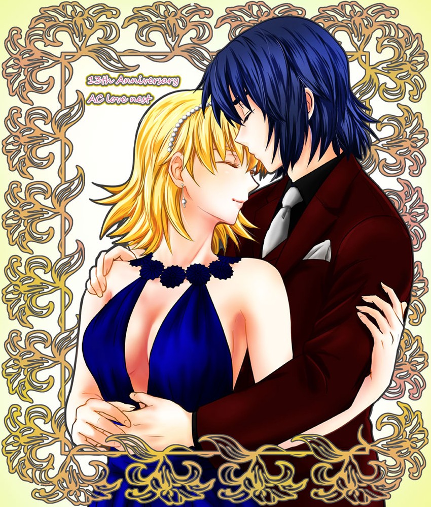 cagalli yula athha and athrun zala (gundam and 3 more) drawn by parubinko