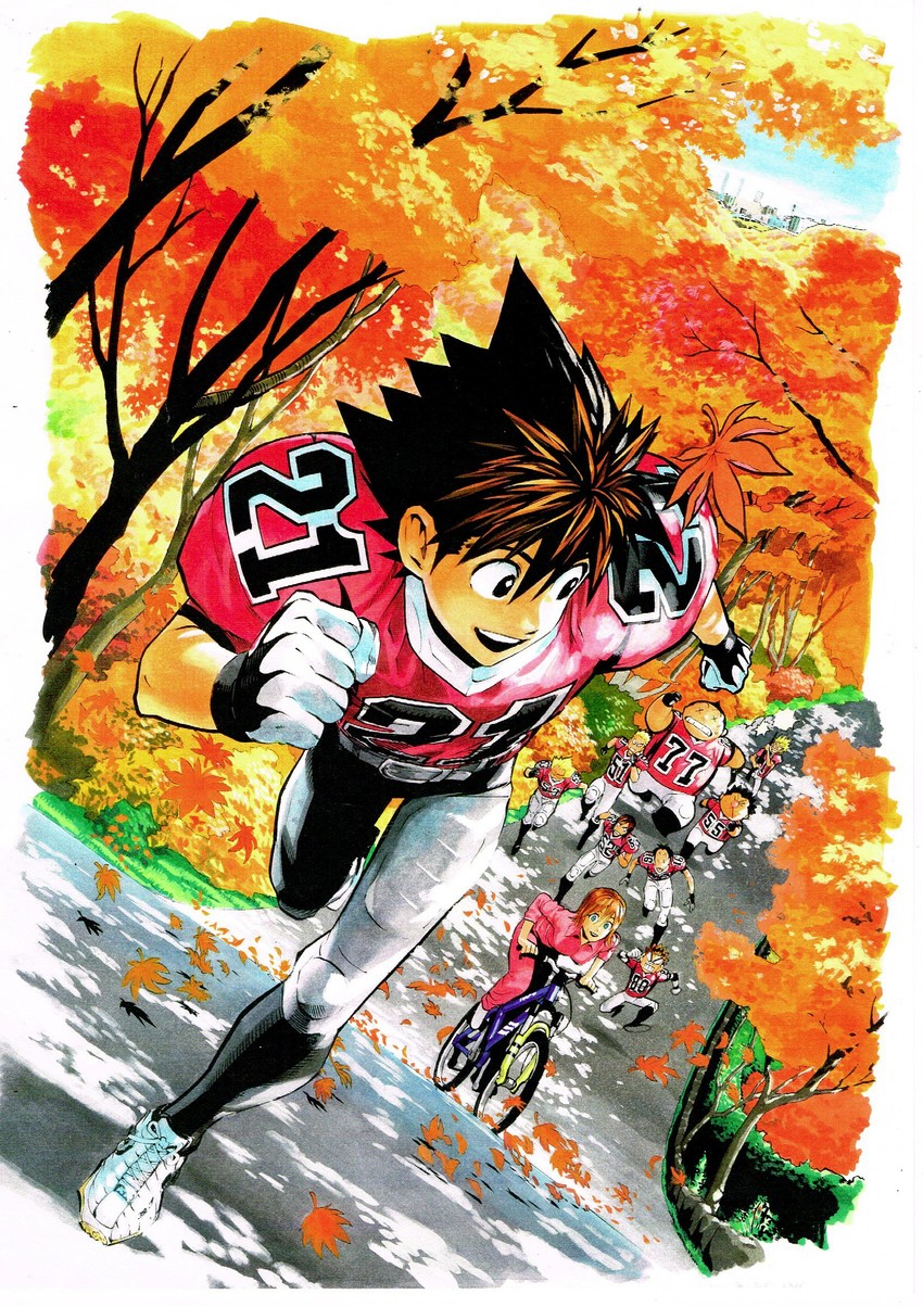 kobayakawa sena, anezaki mamori, hiruma youichi, and kurita ryokan (eyeshield 21) drawn by murata_yuusuke