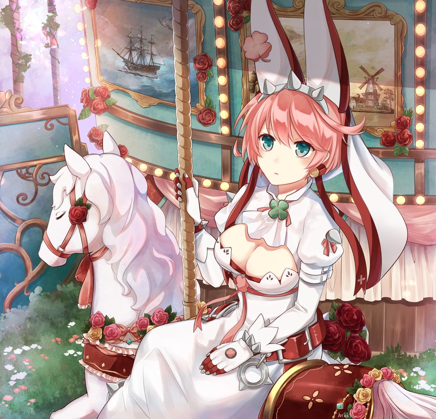 elphelt valentine (guilty gear and 1 more) drawn by makiba_(mgmgcat)