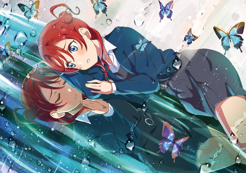 yoneme mei (love live! and 1 more) drawn by aozora_aoi