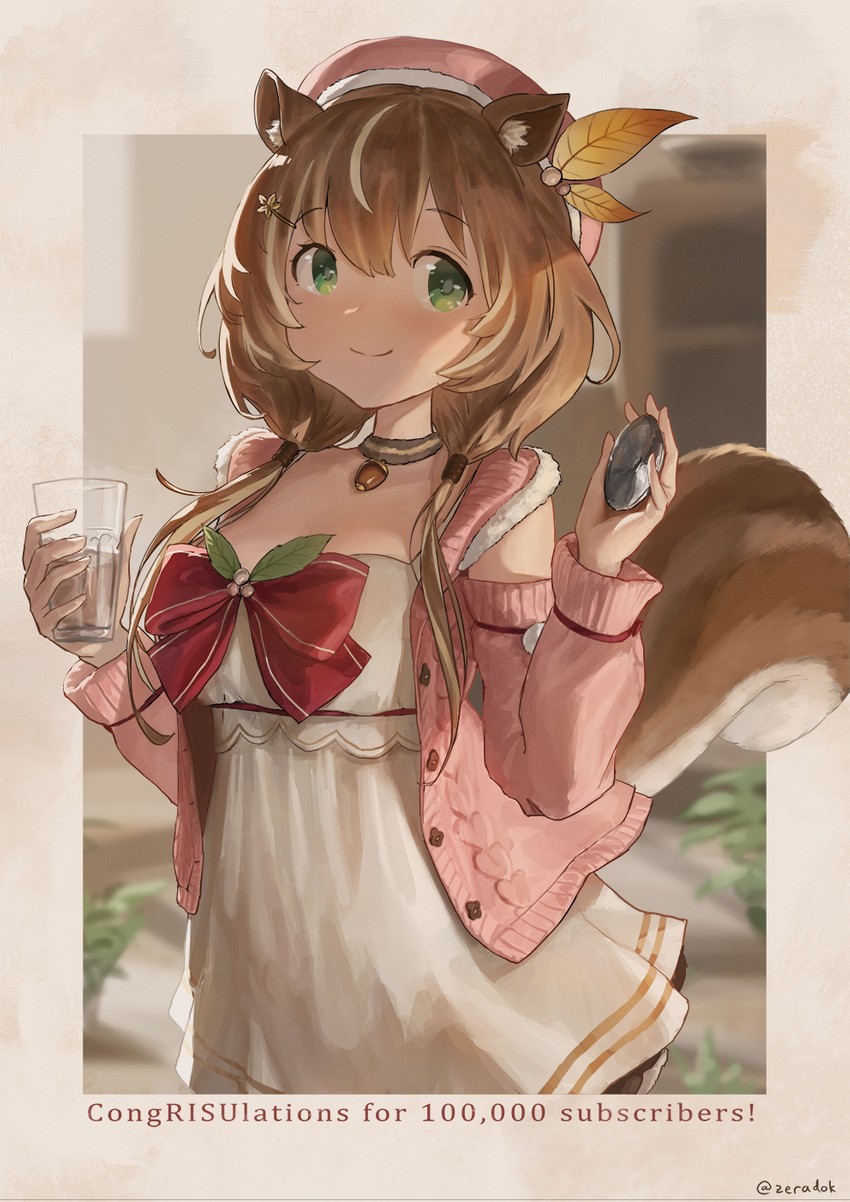 ayunda risu (hololive and 1 more) drawn by zeradok