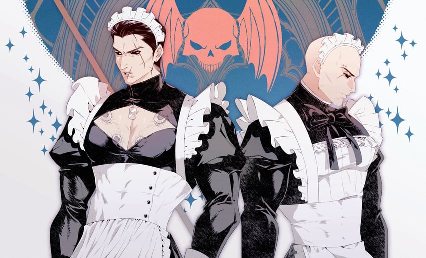 adeptus astartes, jago sevatarion, and shang (warhammer 40k) drawn by magicalduck21