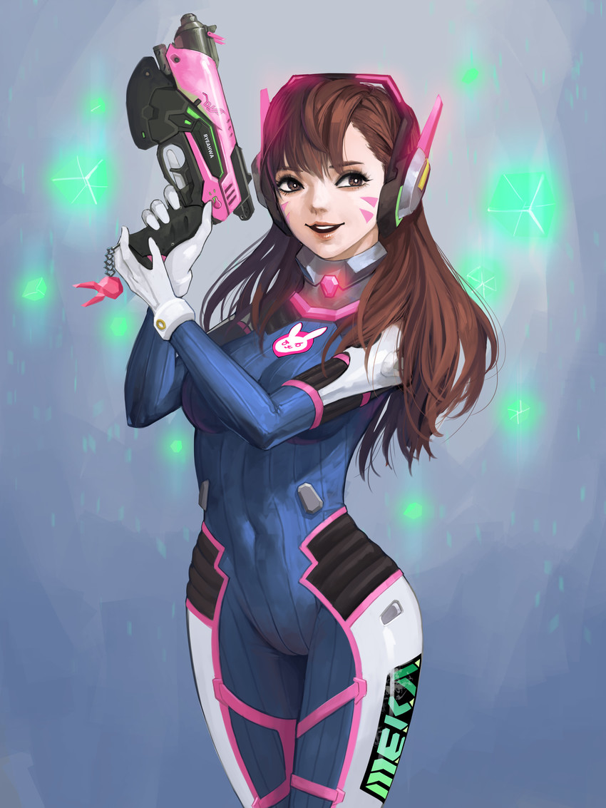 d.va (overwatch and 1 more) drawn by ryea_hwa