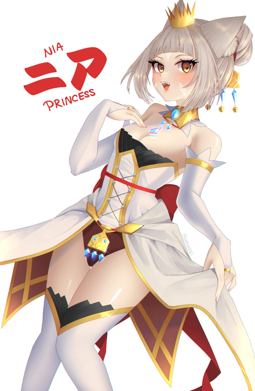 nia (xenoblade chronicles and 1 more) drawn by kamaniki
