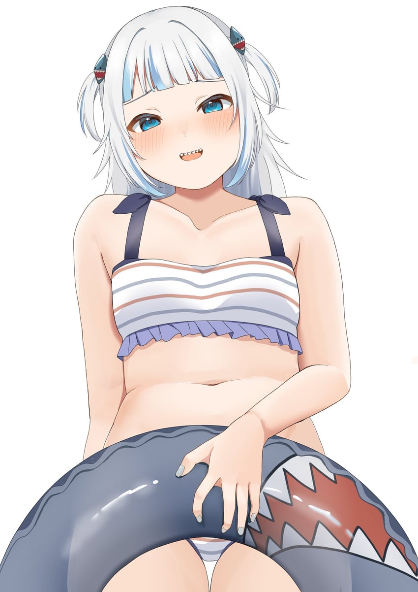 gawr gura (hololive and 1 more) drawn by yumine_(1202yumine)