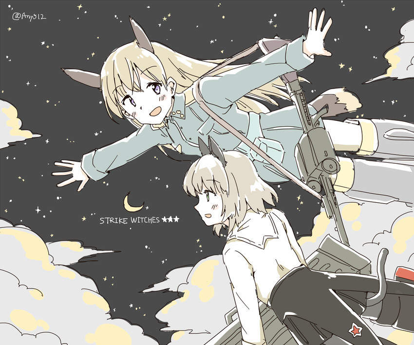 sanya v. litvyak and eila ilmatar juutilainen (world witches series and 1 more) drawn by any_(lucky_denver_mint)