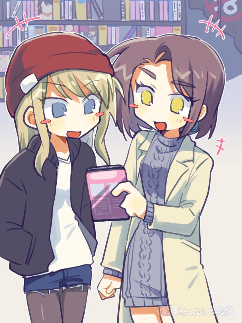 kaede and yamada (gal to kyouryuu) drawn by nm_shirasu