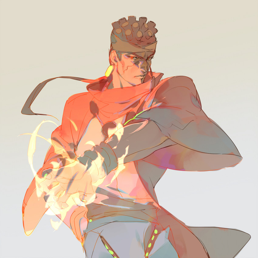 mohammed avdol (jojo no kimyou na bouken and 1 more) drawn by rei_(sanbonzakura)