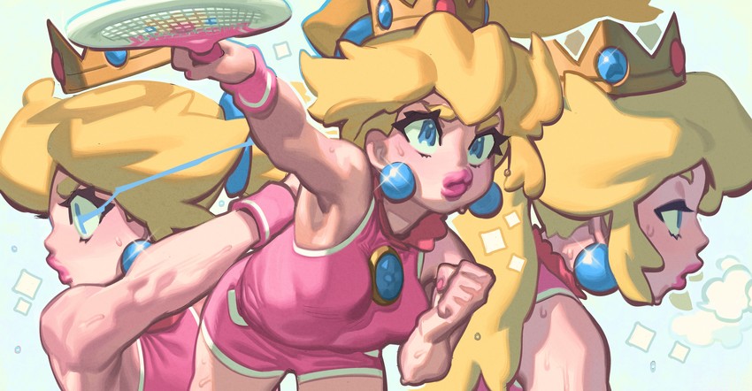 princess peach (mario and 1 more) drawn by gloss_(hotglossed)
