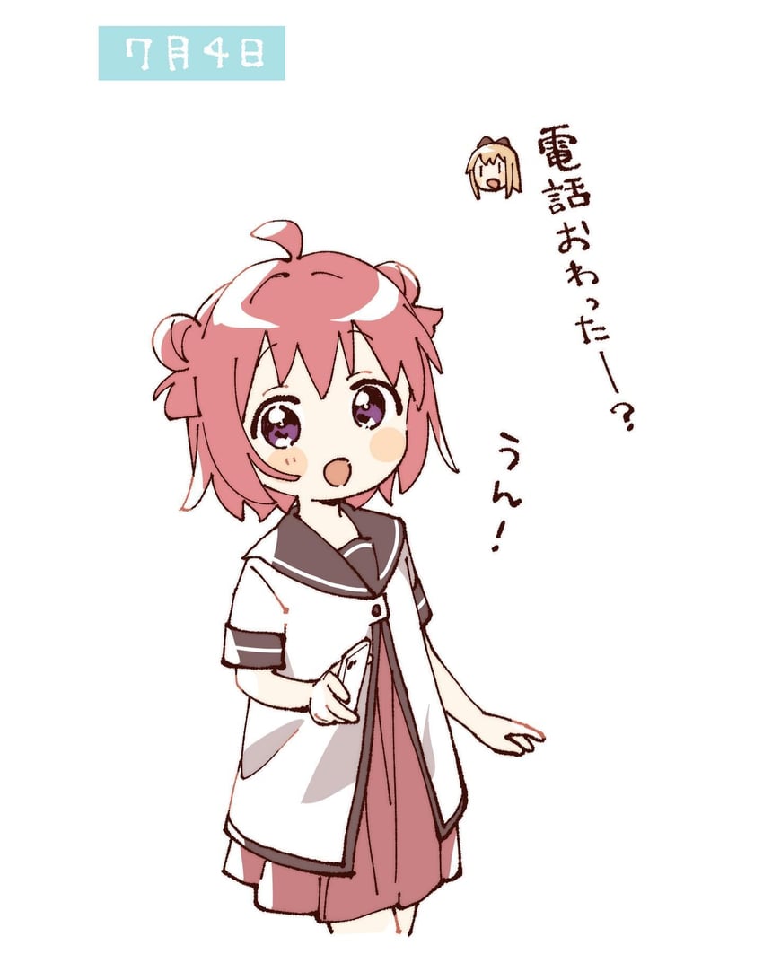 toshinou kyouko and akaza akari (yuruyuri) drawn by namori