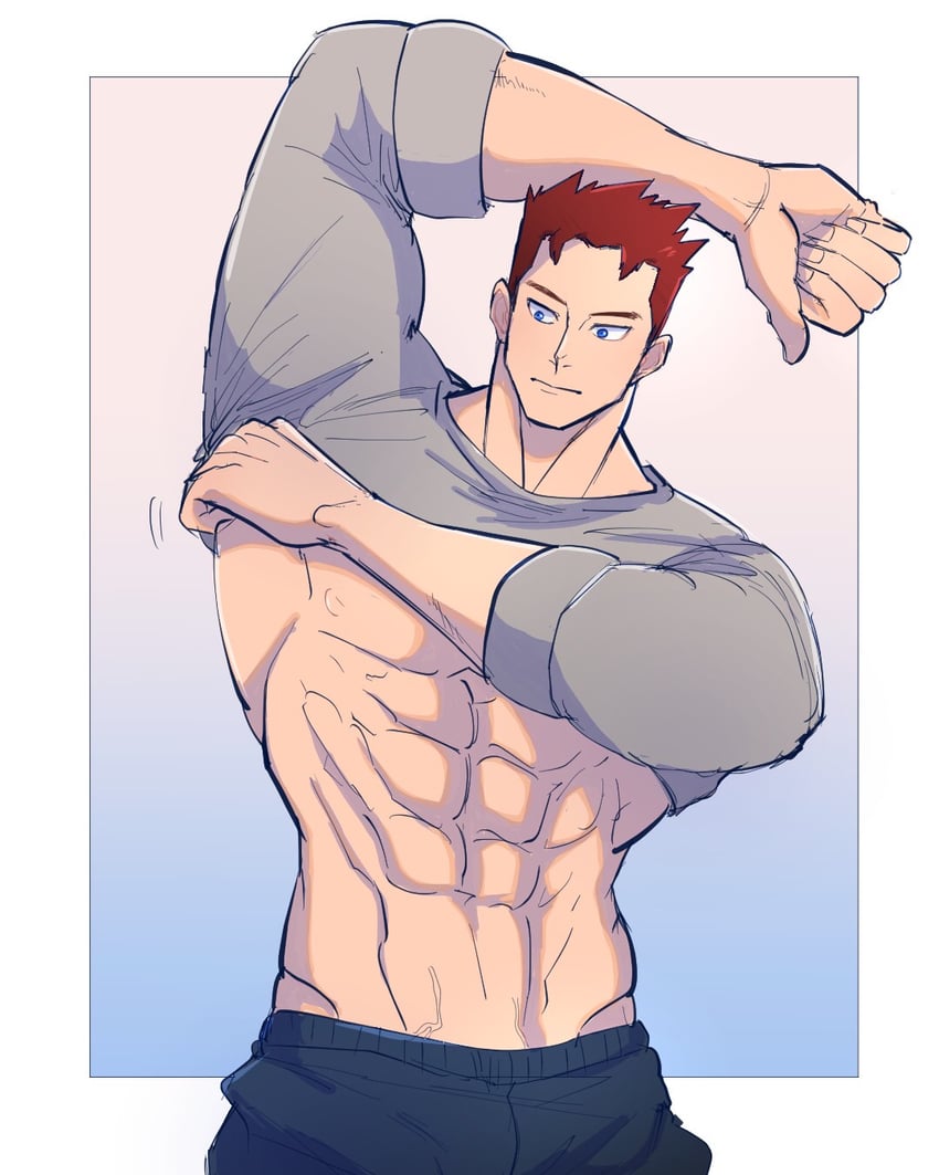 endeavor (boku no hero academia) drawn by mozi_mozi555