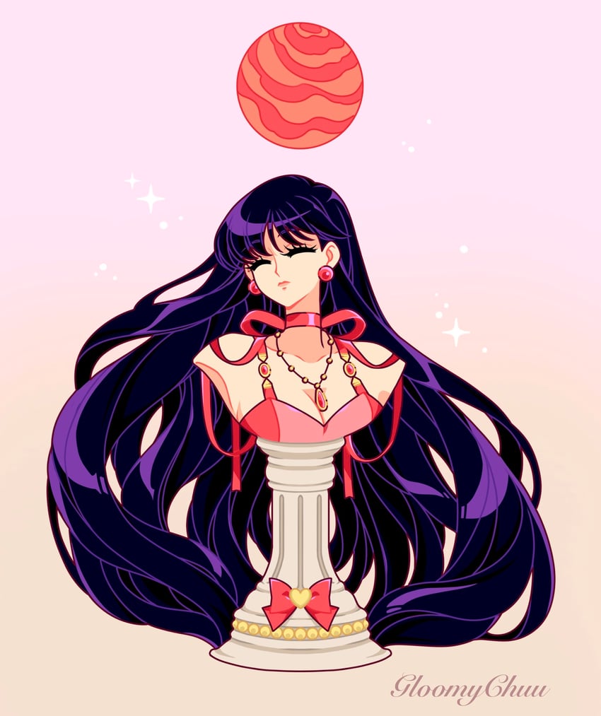 hino rei and princess mars (bishoujo senshi sailor moon) drawn by mroczniak_(gloomy_chuu)