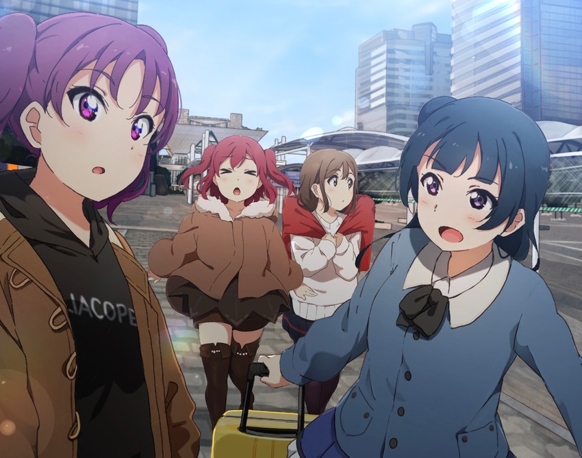 tsushima yoshiko, kunikida hanamaru, kurosawa ruby, and kazuno leah (love live! and 1 more) drawn by icehotmilktea