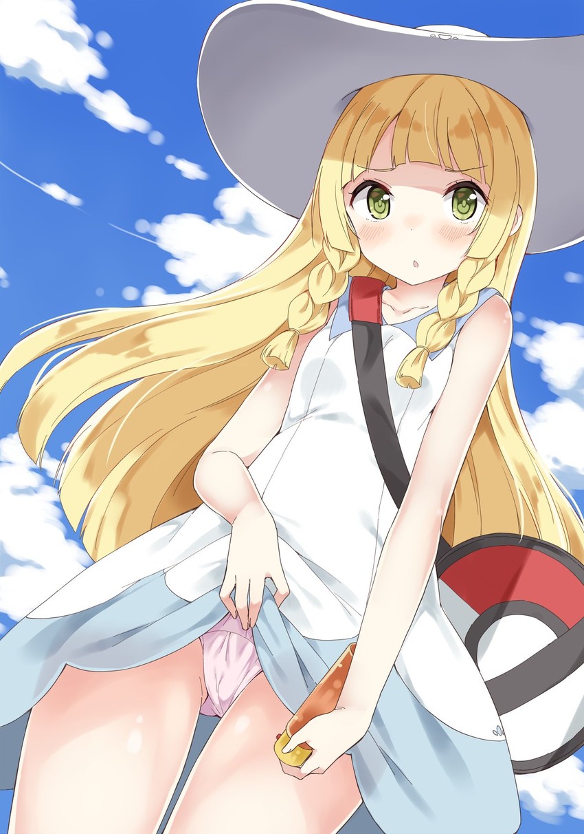 lillie (pokemon and 1 more) drawn by gyuunyuu_nomio