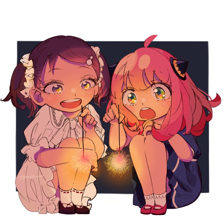 anya and becky blackbell (spy x family) drawn by peanuts_omr