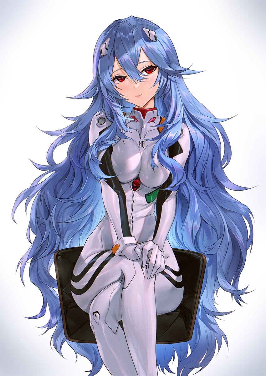 ayanami rei (neon genesis evangelion and 2 more) drawn by mhk_(mechamania)