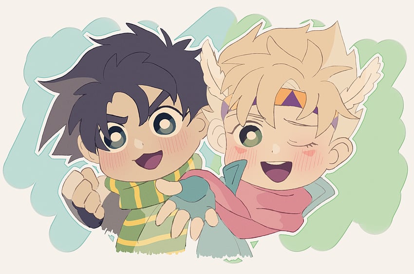 joseph joestar and caesar anthonio zeppeli (jojo no kimyou na bouken and 1 more) drawn by siniy