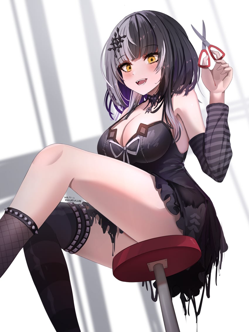 shiori novella (hololive and 1 more) drawn by vanillafox2035