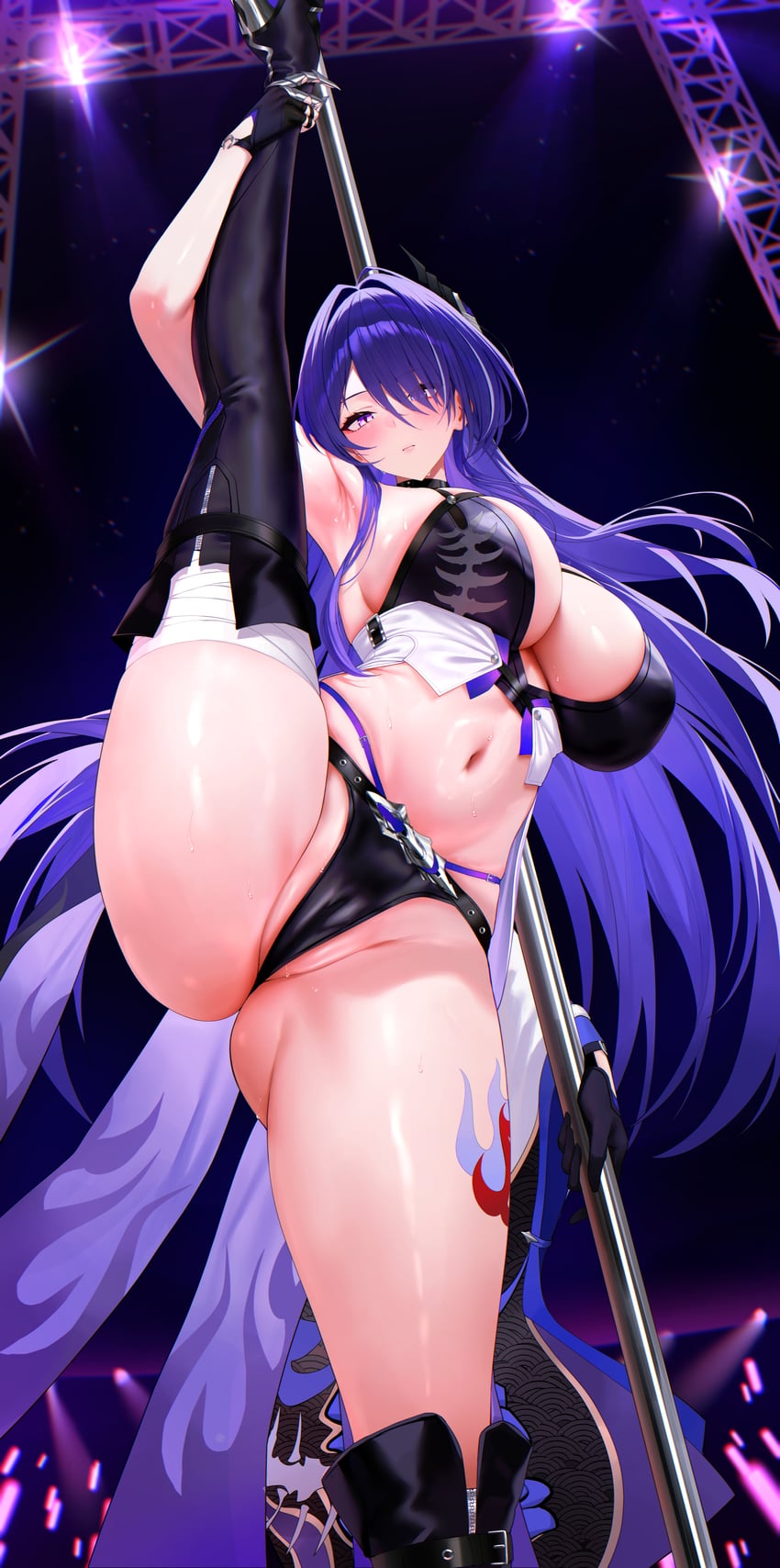 acheron (honkai and 1 more) drawn by kiek_qaq