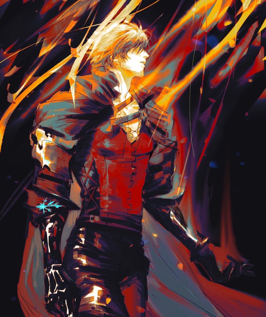 clive rosfield (final fantasy and 1 more) drawn by moyanwxy