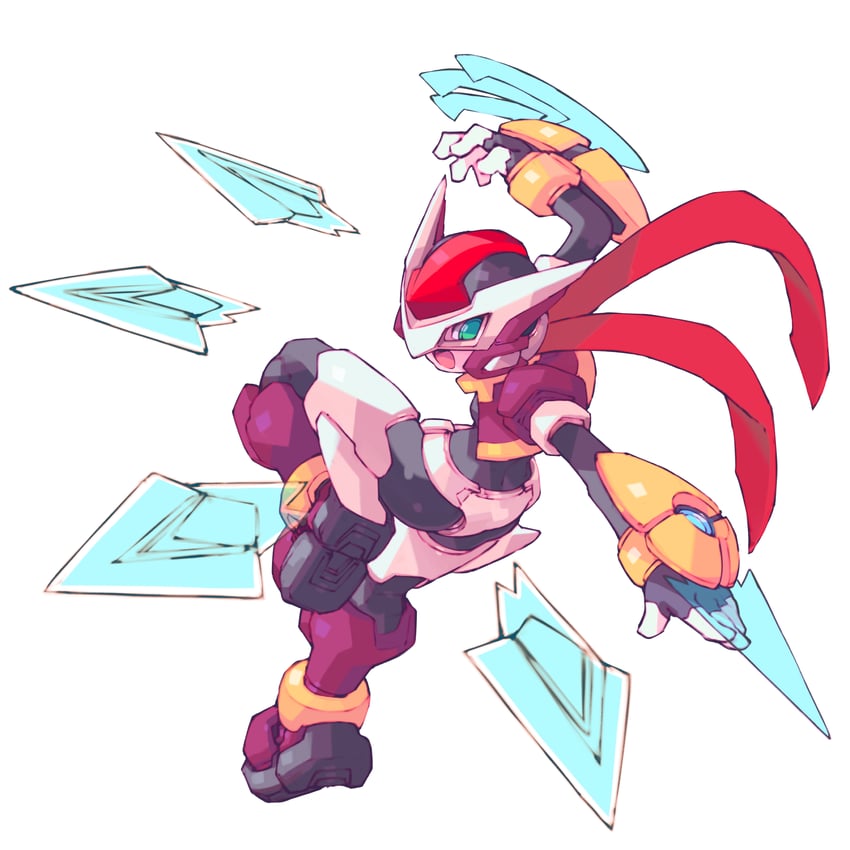 aile and model px (mega man and 1 more) drawn by iikoao