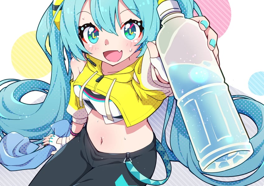 hatsune miku (vocaloid and 2 more) drawn by fuusen_neko